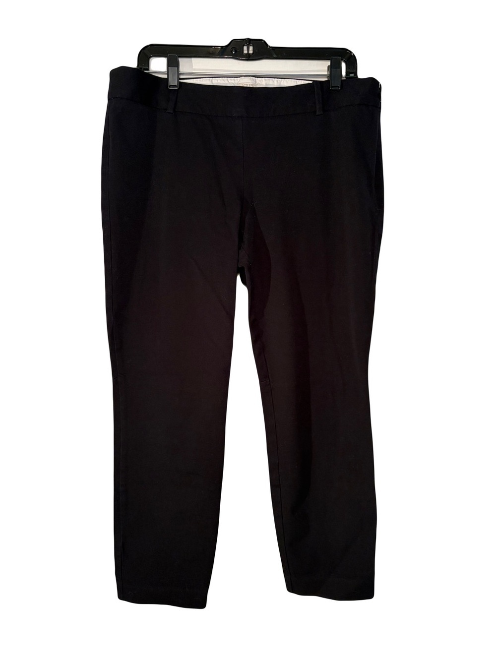 J.Crew women’s stretch pants Black size 14 side zip closure